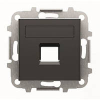 Накладка розетки комп'ютерної RJ45 ABB Niessen Sky чорний оксамит (8518.1 NS)