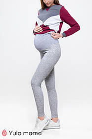 Лосини для вагітних теплі на хутрі BERTA NEW SP-40.034 сірий меланж