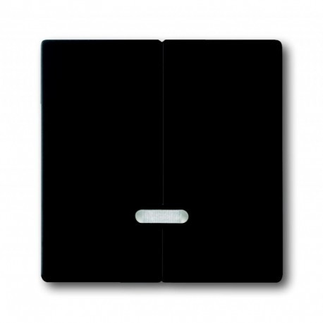 Пеньоль лицьова світлорегулятора 2-кл. з підсвічуванням чорний оксамит ABB Busch Jaeger future linear (6545-885)