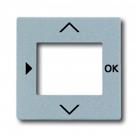 Лицьова Панель управління Таймером сріблясто-алюмінієвий ABB Busch Jaeger future linear (6435-83)