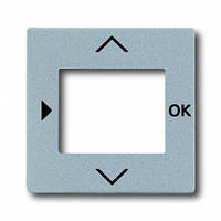 Лицьова Панель управління Таймером сріблясто-алюмінієвий ABB Busch Jaeger future linear (6435-83)