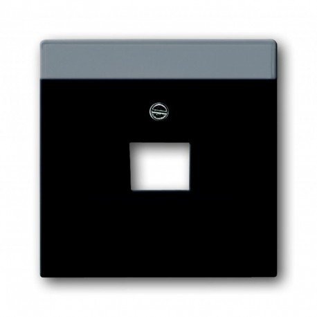Лицьова Панель 1-ная RJ-45 антрацит ABB Busch Jaeger future linear (1803-81)