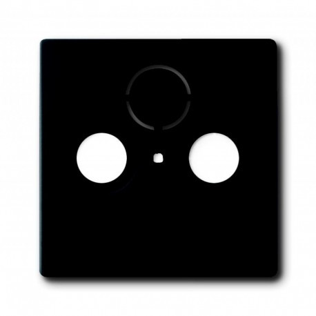 Лицьова Панель TV 2-ва. чорний оксамит ABB Busch Jaeger future linear (1743-885)