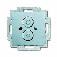 Пеньоль лицьова з супортом для BNC і TNC сріблясто-алюмінієвий ABB Busch Jaeger future linear (1750-83)