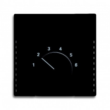 Лицьова Панель терморегулятора антрацит ABB Busch Jaeger future linear (1794-81)