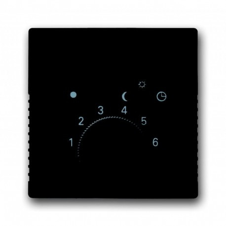 Лицьова Панель терморегулятора з перекл. антрацит ABB Busch Jaeger future linear (1795-81)