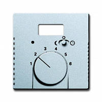 Лицьова Панель терморегулятора з перекл. сріблясто-алюмінієвий ABB Busch Jaeger future linear (1795 TA-83)