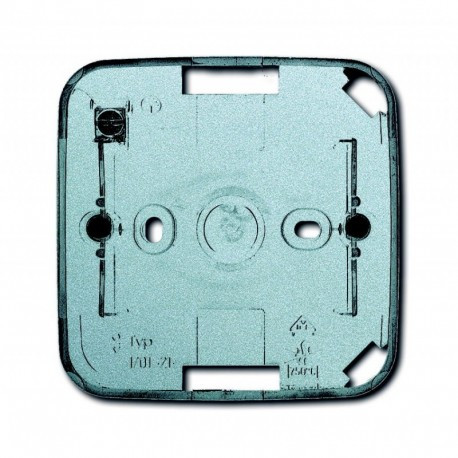 Коробка відкритої установки 1-ная сріблясто-алюмінієвий ABB Busch Jaeger future linear (1701-83)