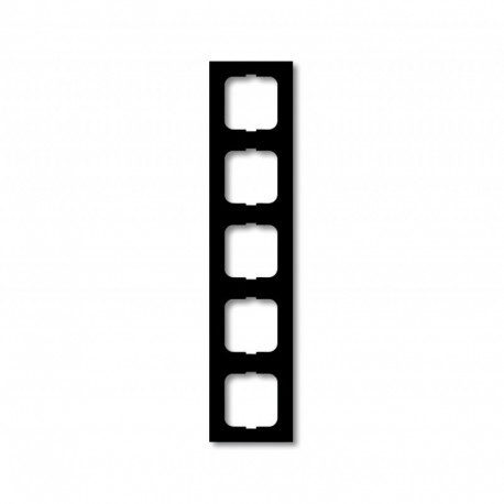 Рамка 5-а чорний оксамит ABB Busch Jaeger future linear (1725-885K)