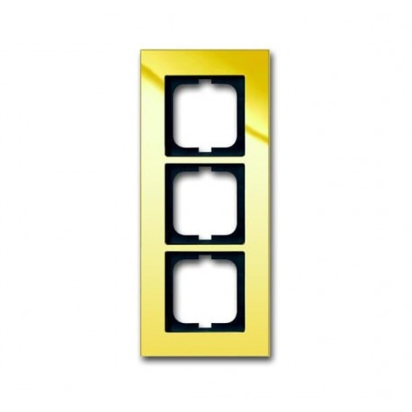 Рамка 3-а ABB Busch Jaeger Carat золото (1723-823-101)