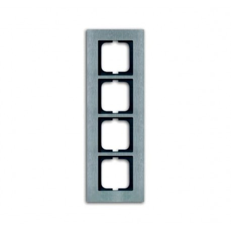 Рамка 4-а ABB Busch Jaeger Carat сталь (1724-860)