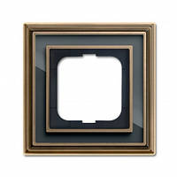 Рамка 1-а ABB Busch Jaeger ДИНАСТІЯ латунь ант./антрац (1721-845-500)