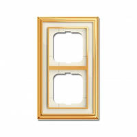 Рамка 2-а ABB Busch Jaeger ДИНАСТІЯ латунь полір/сл.до (1722-838-500)
