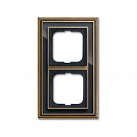 Рамка 2-а ABB Busch Jaeger ДИНАСТІЯ латунь ант./антр. (1722-845-500)