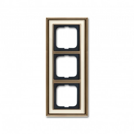 Рамка 3-а ABB Busch Jaeger ДИНАСТІЯ латунь ант./сл.до. (1723-848-500)