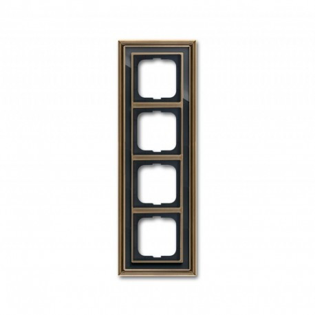 Рамка 4-а ABB Busch Jaeger ДИНАСТІЯ латунь ант./антр. (1724-845-500)