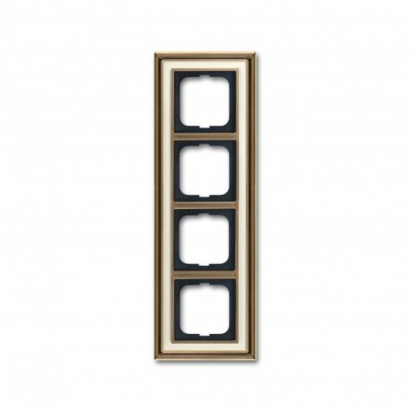 Рамка 4-а ABB Busch Jaeger ДИНАСТІЯ латунь ант./сл.до. (1724-848-500)