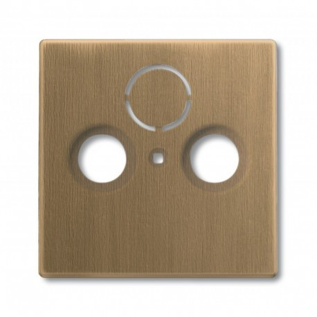 Лицьова панель TV+R+(SAT) ABB Busch-Jaeger ДИНАСТІЯ латунь ант. (1743-840-500)