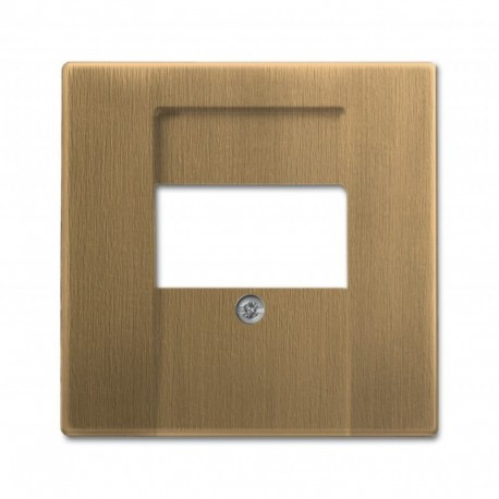 Лицьова Панель для комм. роз'ємів .0248 ABB Busch-Jaeger ДИНАСТІЯ латунь ант. (1766-840-500)