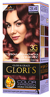 Крем-фарба для волосся Glori's 3.4 Гранатовий (2 застосування)