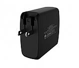 Мережевий зарядний пристрій WIWU PD-005PT PD+QC 60W Power Turbo Black (Type C + USB), фото 7