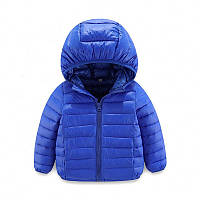 Детская демисезонная пуховая куртка Синяя 3 года