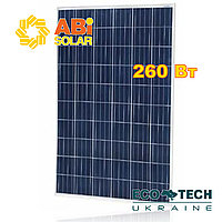 Солнечные панель ABi-Solar P60260-D, 260 Wp,Poly поликристаллические