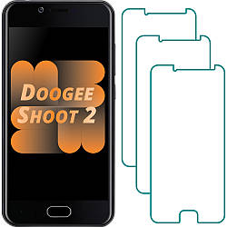 Комплект Doogee Shoot 2 Захисні Стекла (3 шт.) (Дуги Шот Шут 2)