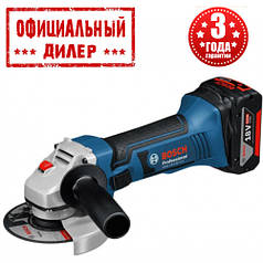 Акумуляторна кутова шліфмашина Bosch GWS 18-125 V-LI (18В, 4аг)