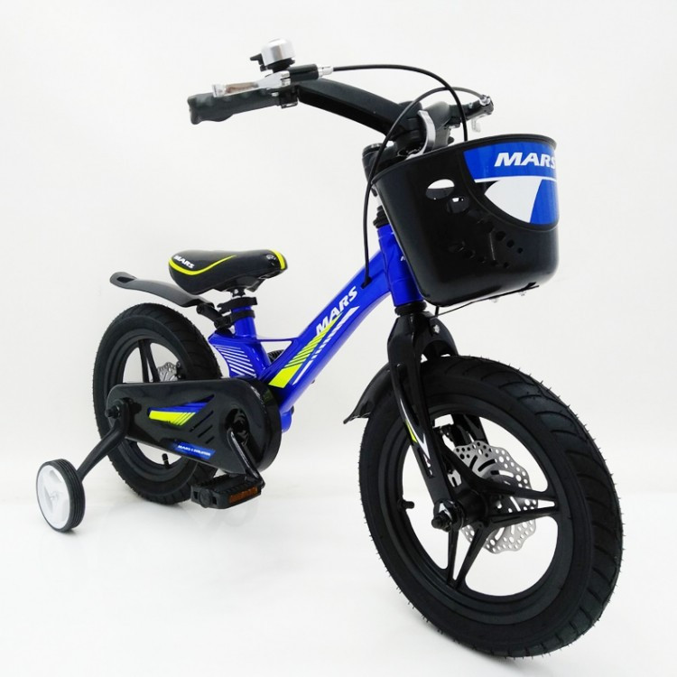 Дитячий легкий магнієвий велосипед зі складним кермом MARS 2 Evolution -16 Дюймів Синій