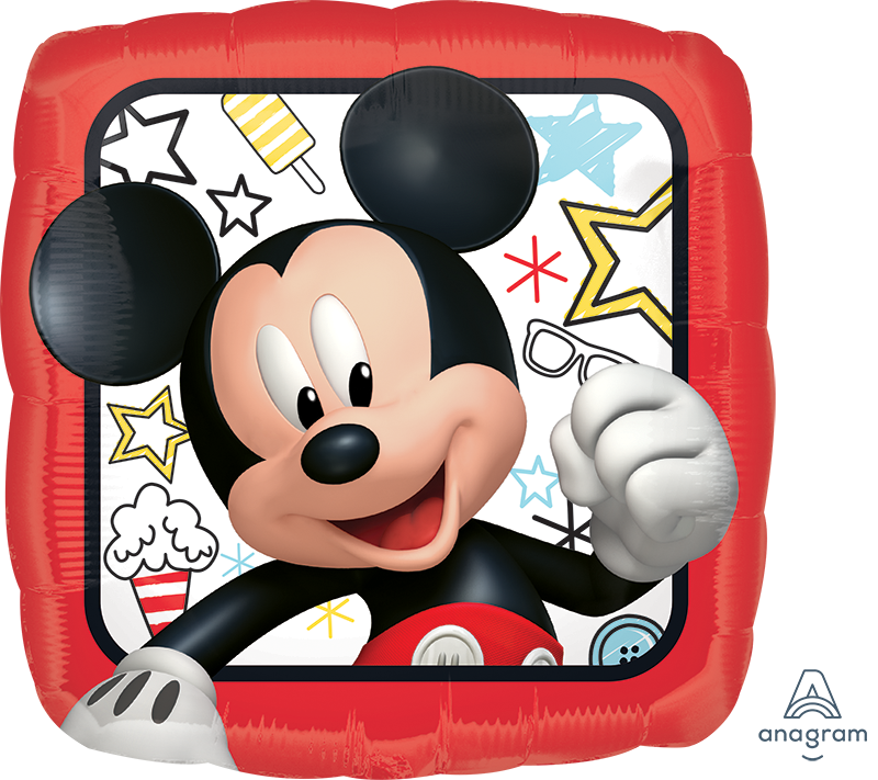 A 18" Mickey & The Roadsters. Фольгована куля з Мікі Маусом, фото 1
