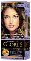 Крем-фарба для волосся Glori's 5.34 Лісовий горіх (2 застосування)