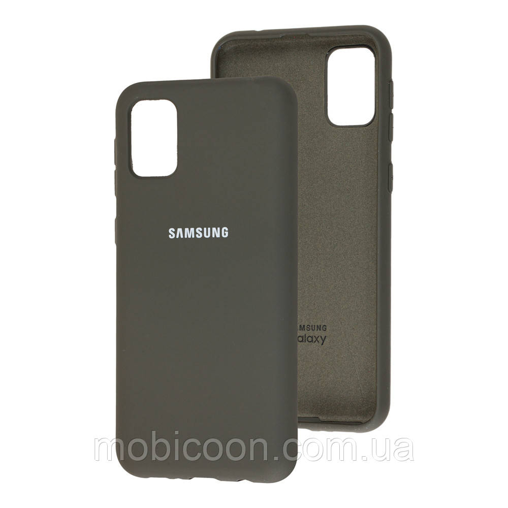 Чохол Silicone Case full для Samsung Galaxy A31 A315F Dark Olive (самсунг а31)