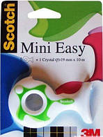 3M Scotch Crystal клейкая лента 19мм х 10 м в диспенсере Mini Easy