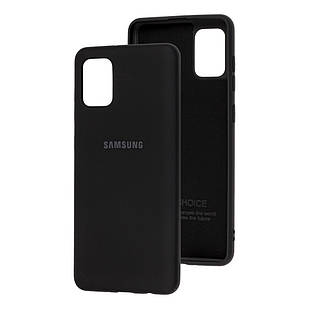 Чохол Silicone Case full для Samsung Galaxy A31 A315F Black (самісунг а31)
