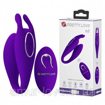Вибратор для пар Pretty Love Bill Vibro Massager Purple, фото 1