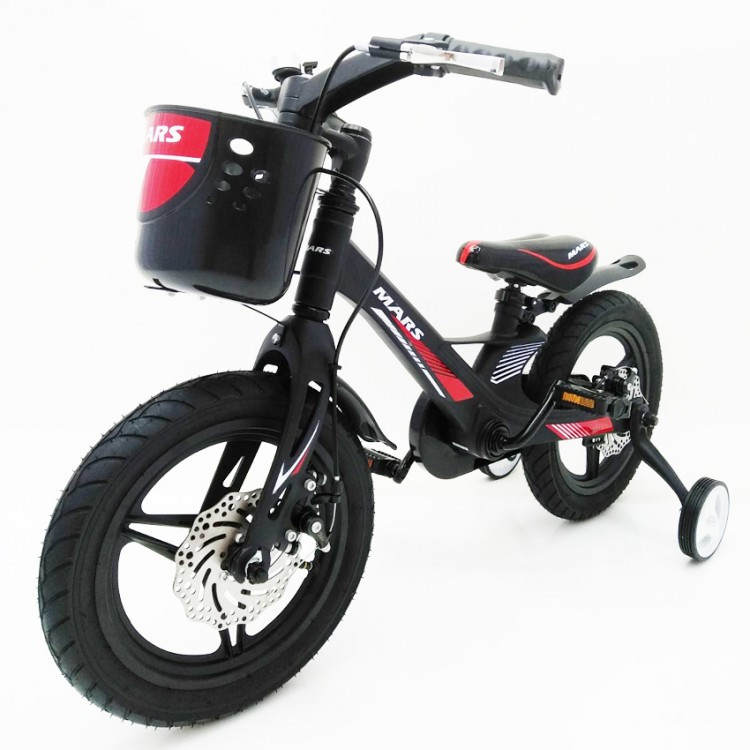 Дитячий легкий магнієвий велосипед зі складаним кермом MARS 2 Evolution -18 дюймів чорний