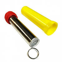 Файер красный ручной в пластиковом корпусе с чекой