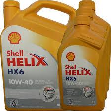 Напівcинтетична моторна олива  Shell Helix HX6 10W-40