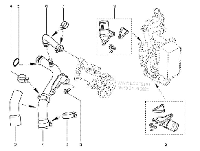 Renault (Original) 7701476602 — Фланець системи охолодження Renault Scenic 2 2.0dci, фото 4