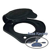 Кришка держателя вудилищ (вудочки, спінінги) для човна - ковпачок на склянку врізний, колір чорний, фото 2