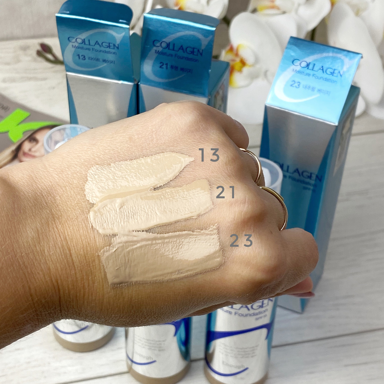 Купить Тональная основа Enough Collagen Moisture Foundation SPF15, цена ...