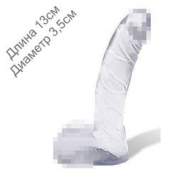 Фалоімітатор Crystal Clear Dildo 13см на 3,5 см