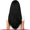 Натуральне Азіатське Волосся на Заколках 40 см 120 грам, Чорний №01, фото 6