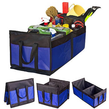 Органайзер в багажник автомобіля  Штурмовик АС – 1537 BK-BL, 520х300х250мм, чорний з синім