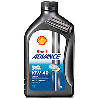 Моторна олива для 4-тактних мотоциклів Shell Advance 4T Ultra 10W-40