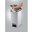 Бак для сміття "SLIM" із педаллю (32 X 23 X 40 CM) UCSAN plastik 15 л. M-1052, фото 3