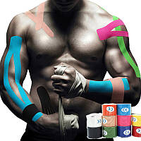 Спортивные эластичные самоклеющиеся повязки, Кинезио тейпы, пластырь для мышц, мышечные наклейки, спортивные