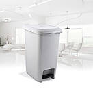 Бак для сміття "SLIM" із педаллю (32 X 23 X 40 CM) UCSAN plastik 15 л. M-1052, фото 2
