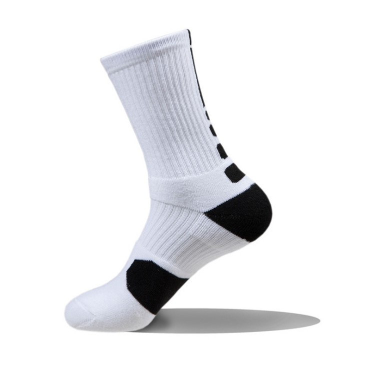 Шкарпетки баскетбольні спортивні Джампер Aolikes 41-43 Біло-чорний, фото 1